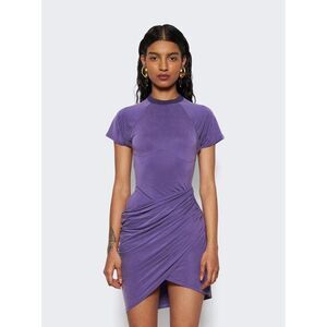 EUC Jacquemus La Robe Espelho Court Cupro Mini Dress Purple XL Cutout Bodycon